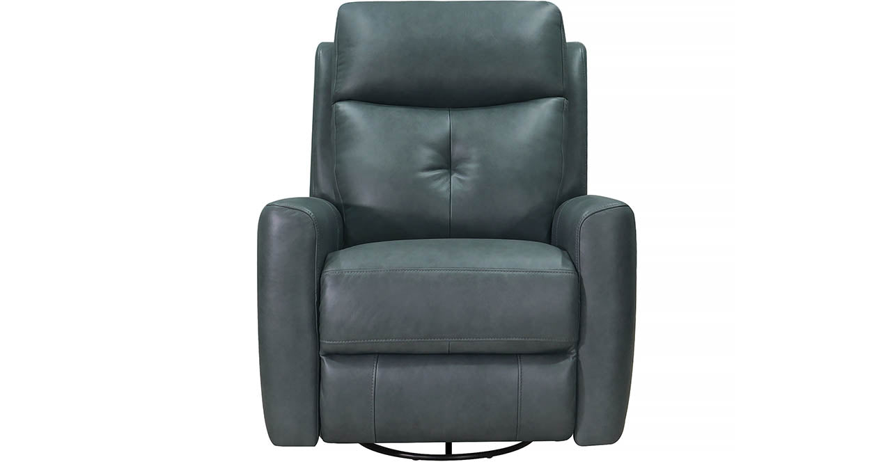 Sterling Power and Manual Swivel Glider Leather Recliner