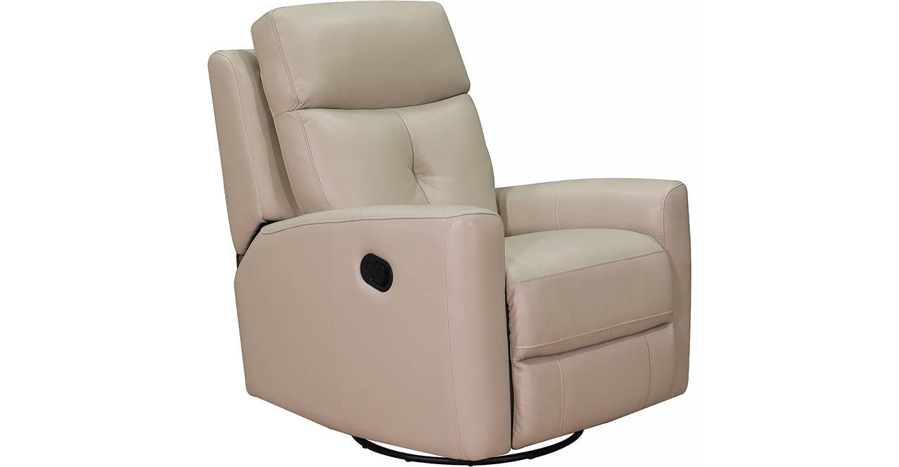 Sterling Power and Manual Swivel Glider Leather Recliner