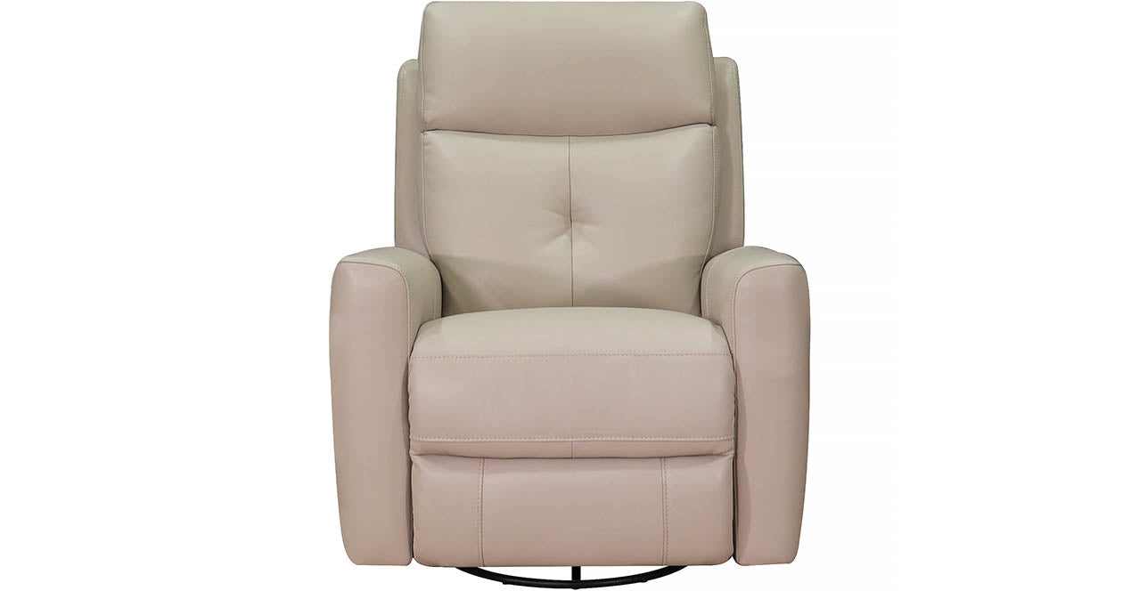 Sterling Power and Manual Swivel Glider Leather Recliner