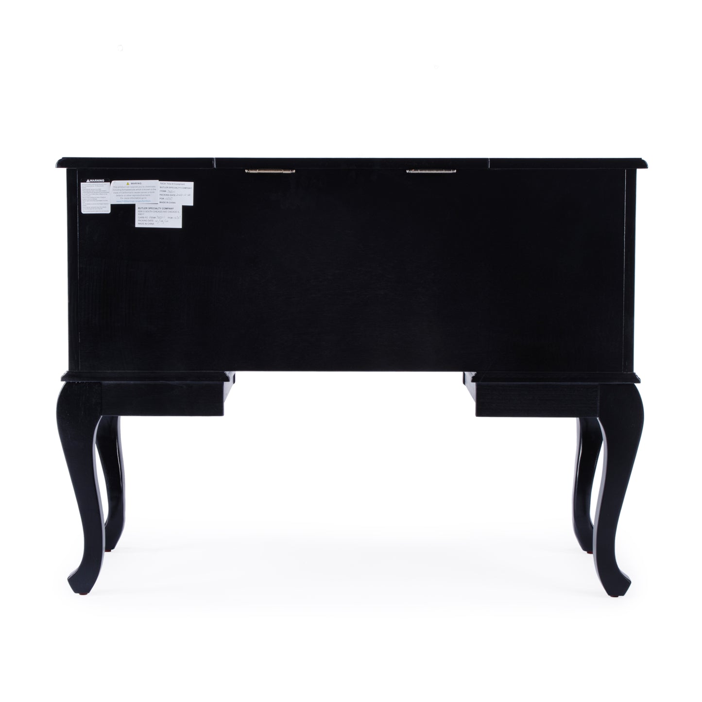 Charlotte Vanity Desk with Storage in Black  0735111