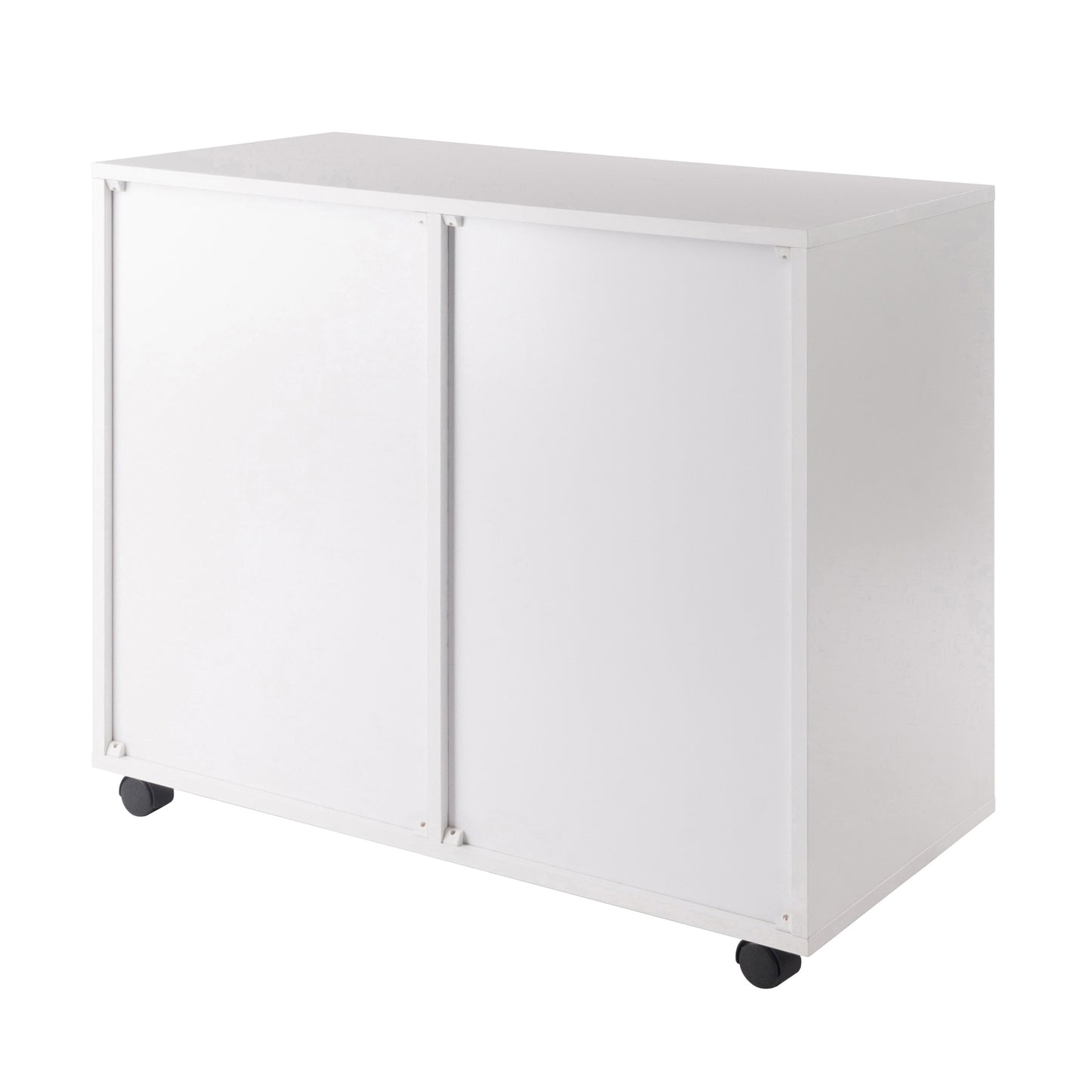 Halifax Wide 2-Door Storage Cabinet, 4-Drawer, White