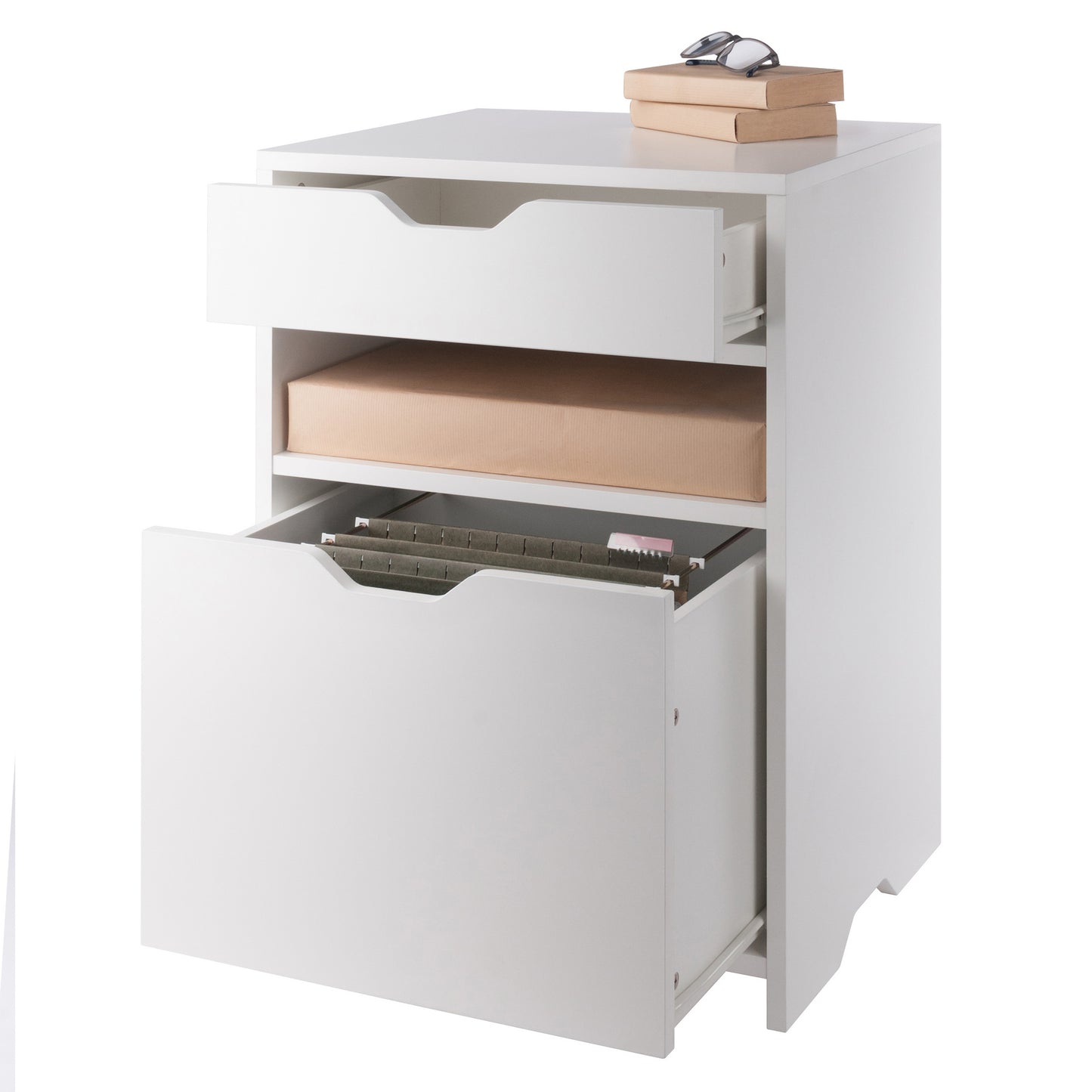 Nova Filing Storage Cabinet, White