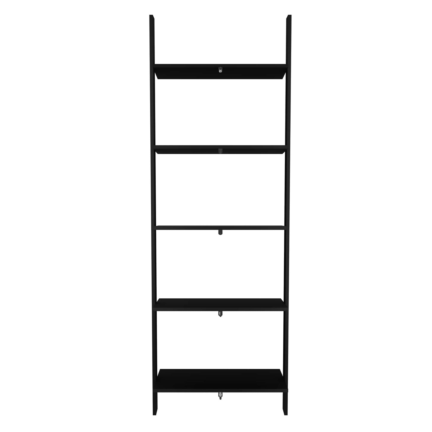 Manhattan Comfort Cooper 5-Shelf Floating Ladder Bookcase in Black 192AMC153