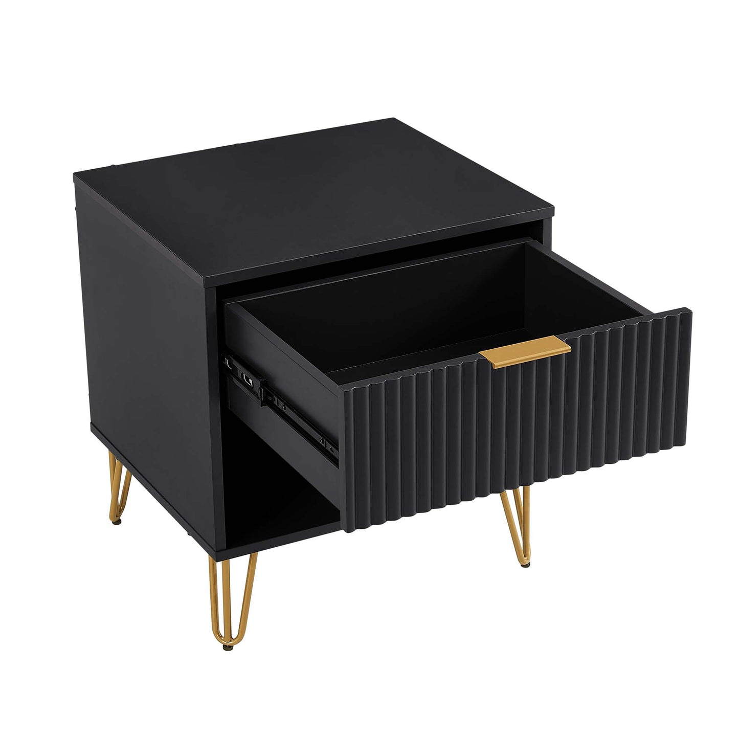 Manhattan Comfort 2-Piece DUMBO Modern Standard 3-Drawer Dresser and Nightstand