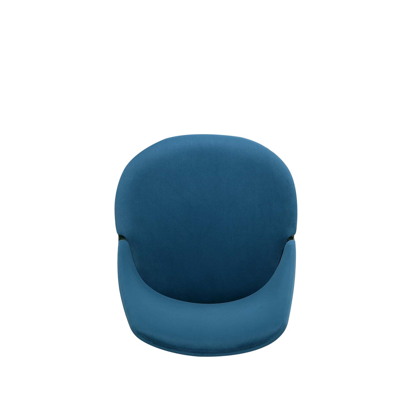 Manhattan Comfort Kara Modern Velvet Upholstered Dining Chair in Blue - Set of 4 2-DC057-BL