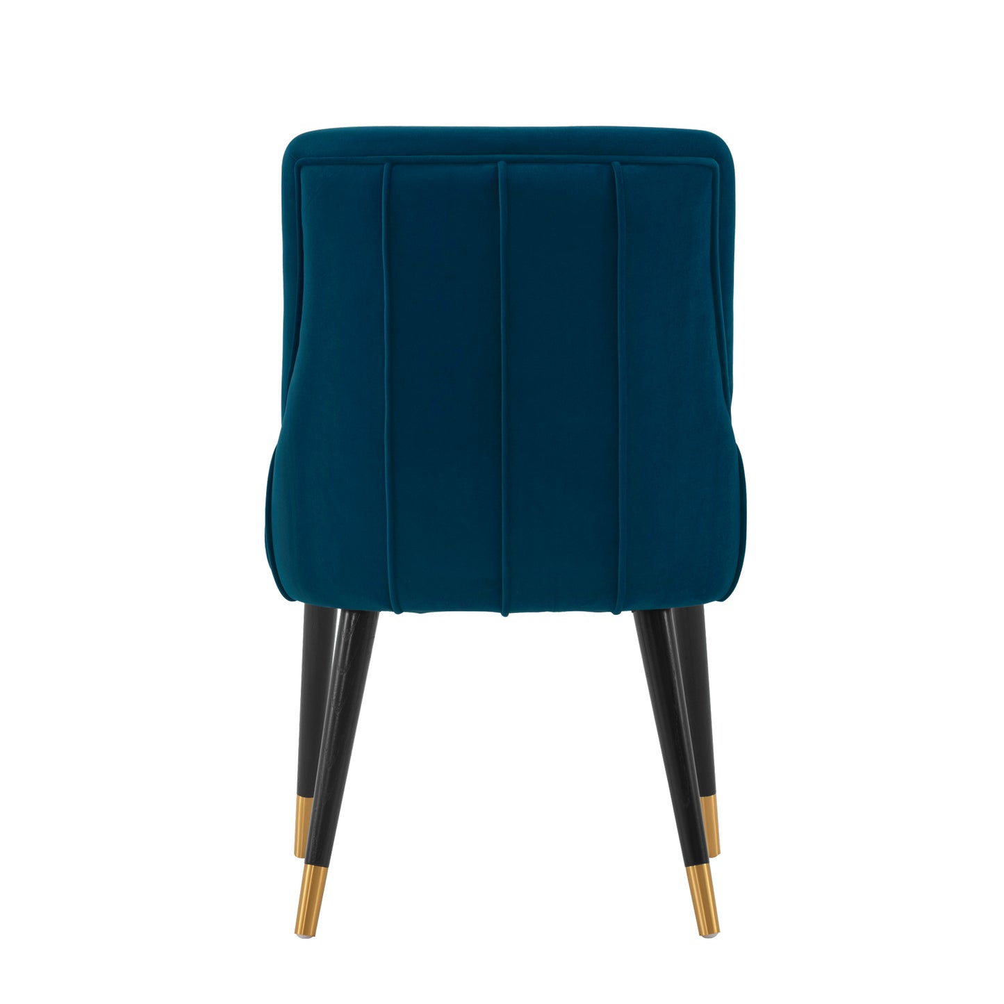 Manhattan Comfort Modern Eda Velvet Dining Chair in Midnight Blue- Set of 2 2-DC073-BL