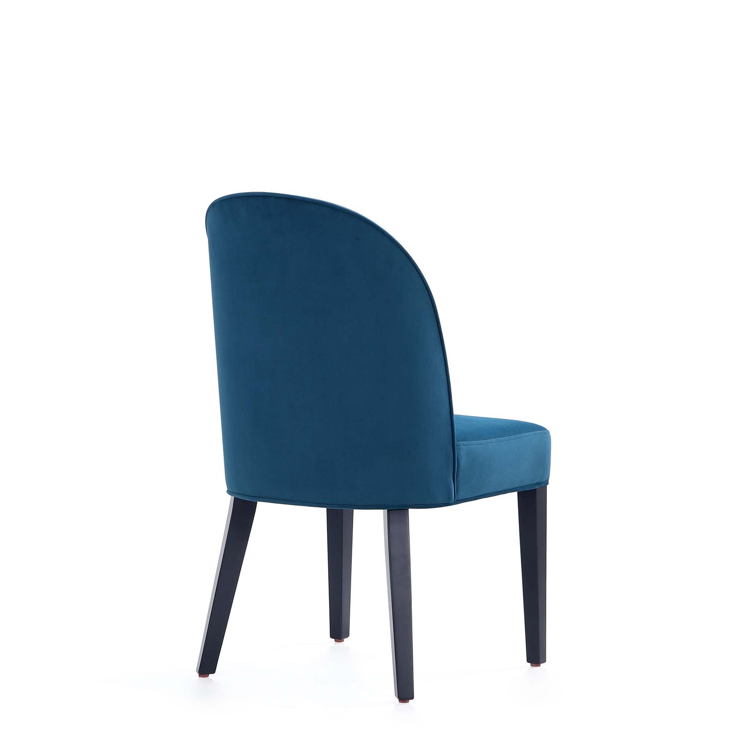 Manhattan Comfort Hillman Modern Velvet Upholstered Dining Chair in Blue  - Set of 4 2-DC087-BL