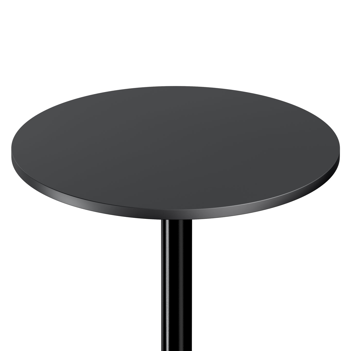 Obsidian Round Pub Table, Black