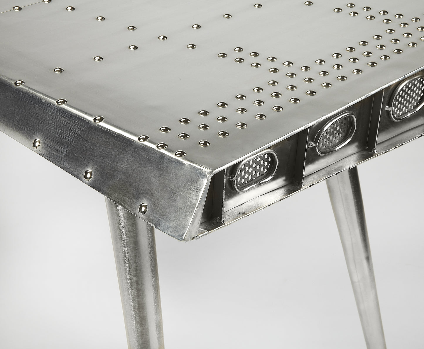 Midway Aviator Desk in Silver  2552025