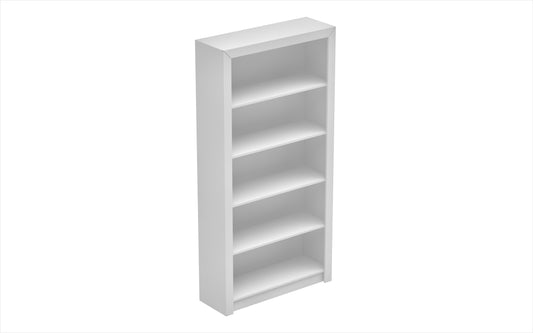 Manhattan Comfort Classic Olinda Bookcase 1.0 with 5-Shelves in White 27AMC6