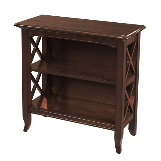 Newport 32"W 2 Shelf Bookcase in Dark Brown  3044024