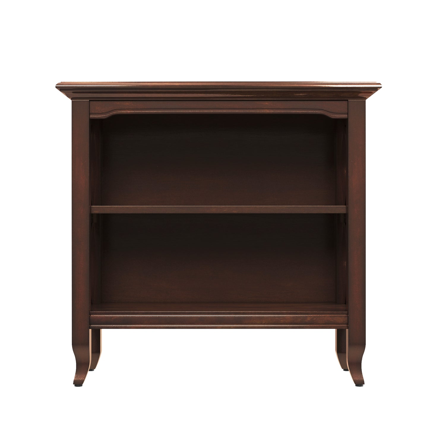 Newport 32"W 2 Shelf Bookcase in Dark Brown  3044024