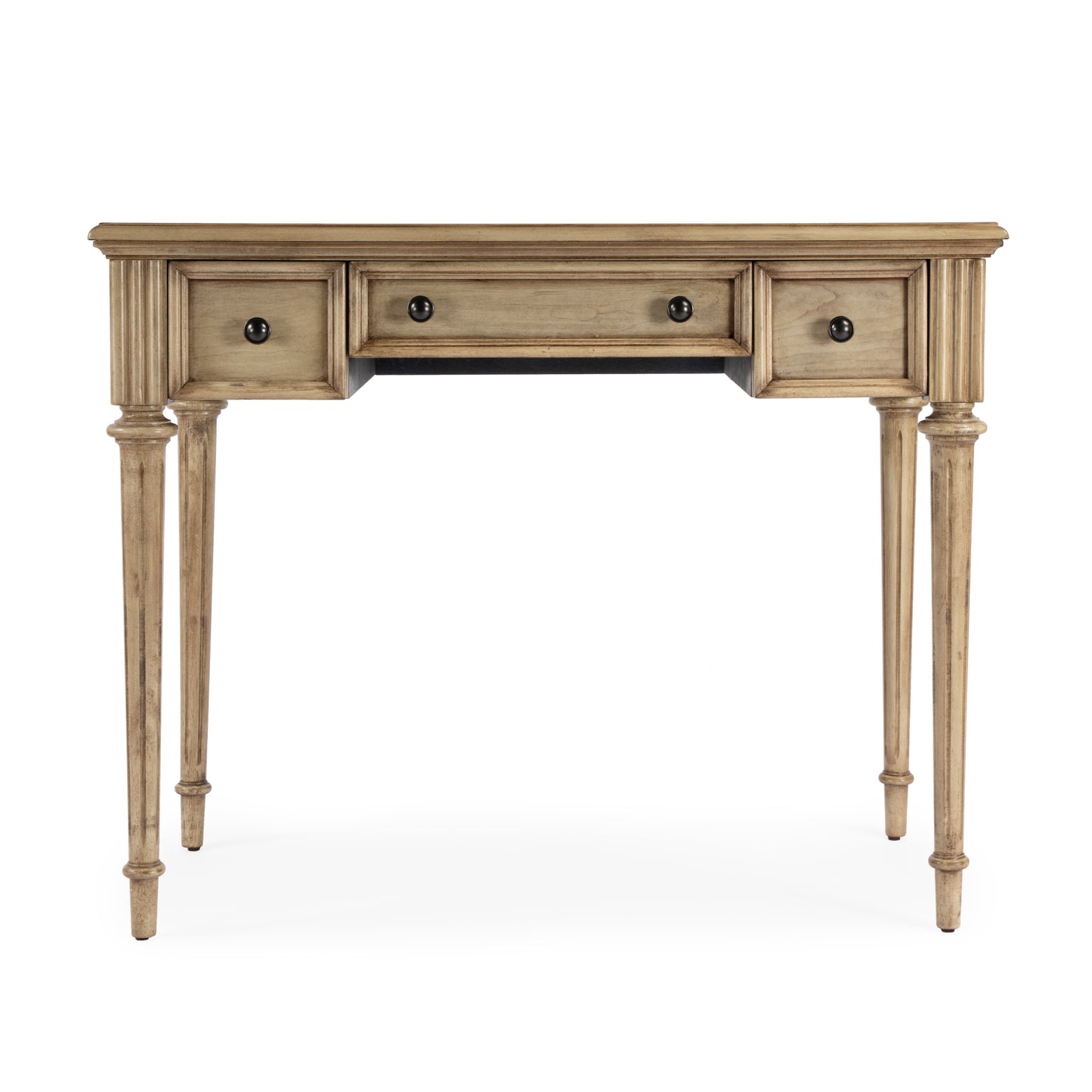 Edmund 38" Writing Desk with Storage in Beige  3746424