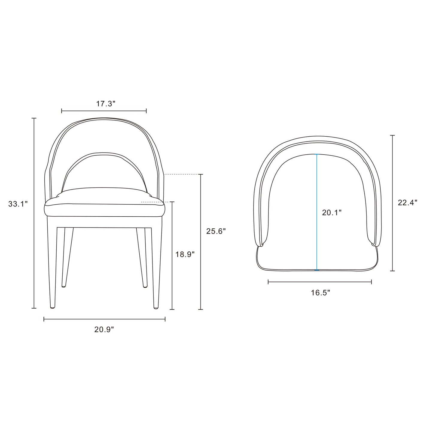 Manhattan Comfort 5-Piece Rockaway Modern 70.86 Solid Wood Dining Set in Black with 4 Carrington Dining Chairs in Light Grey 4-DT02DC089AR-BKLG