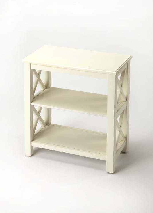 Vance 2 Shelf 22"W Bookcase in White  4105222