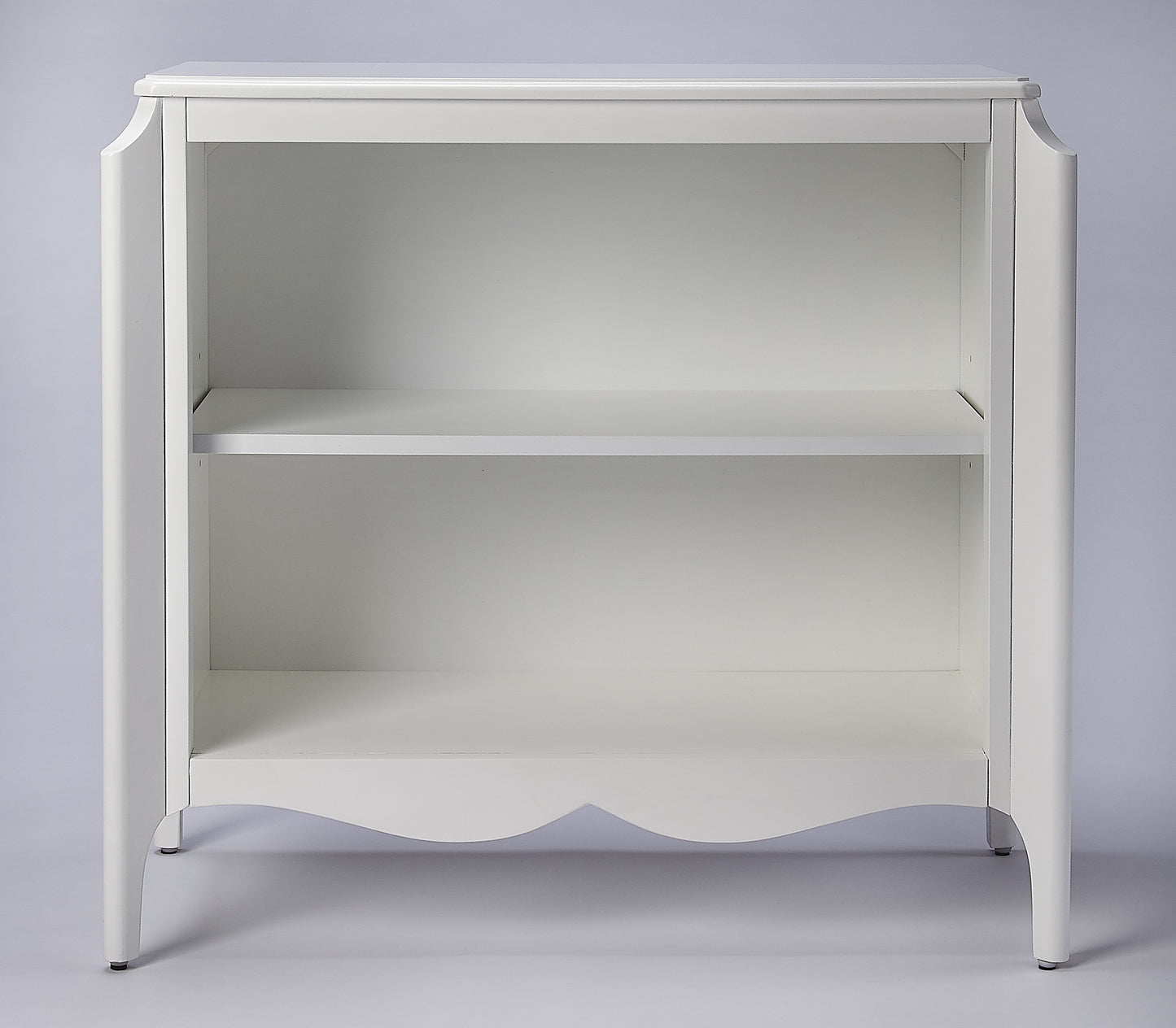 Wilshire 2 Shelf 28"W Bookcase in White  4470304