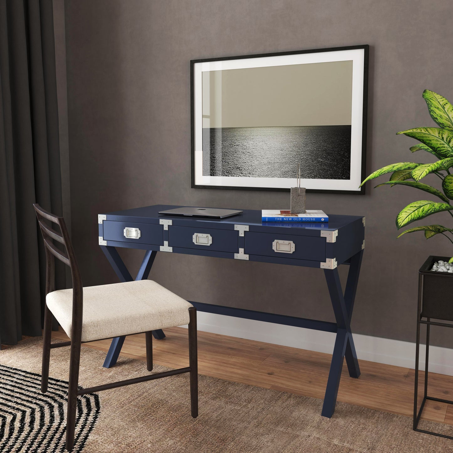 Anew Campaign Writing Desk in Blue  5255291