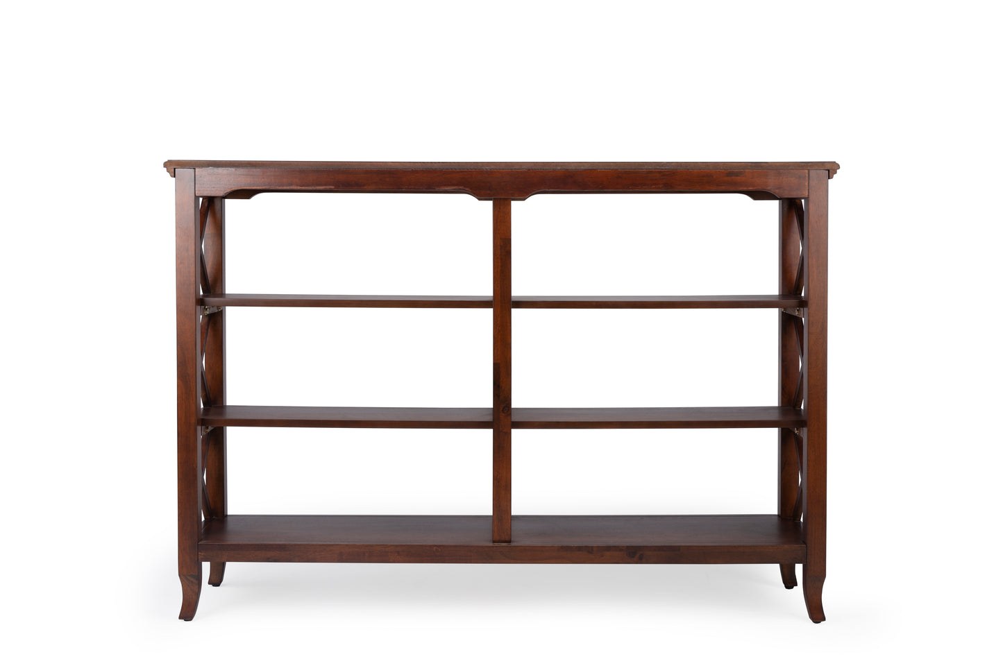 Appolinar 6 Shelves 32"W Bookcase in Dark Brown  5497024