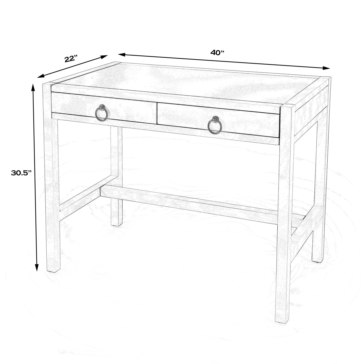 Lark Desk in White  5523304