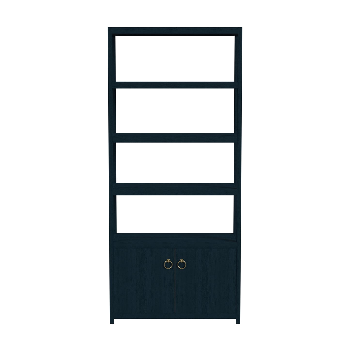 Lark  4- Tier Etagere  Etagere Bookcase in Navy Blue  5674291