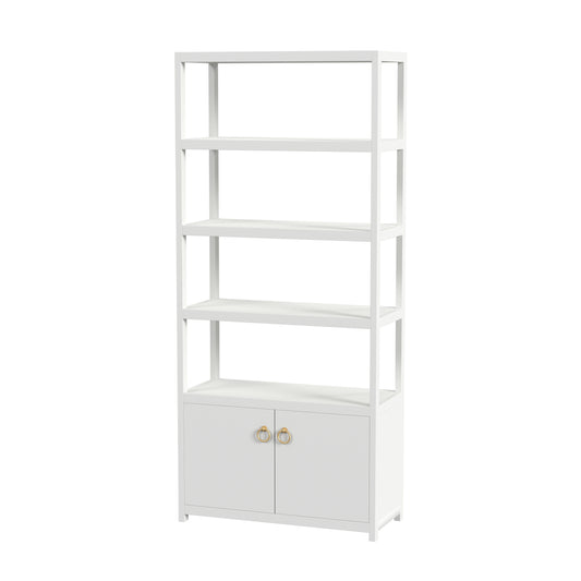 Lark  4- Tier Etagere  Etagere Bookcase in White  5674304