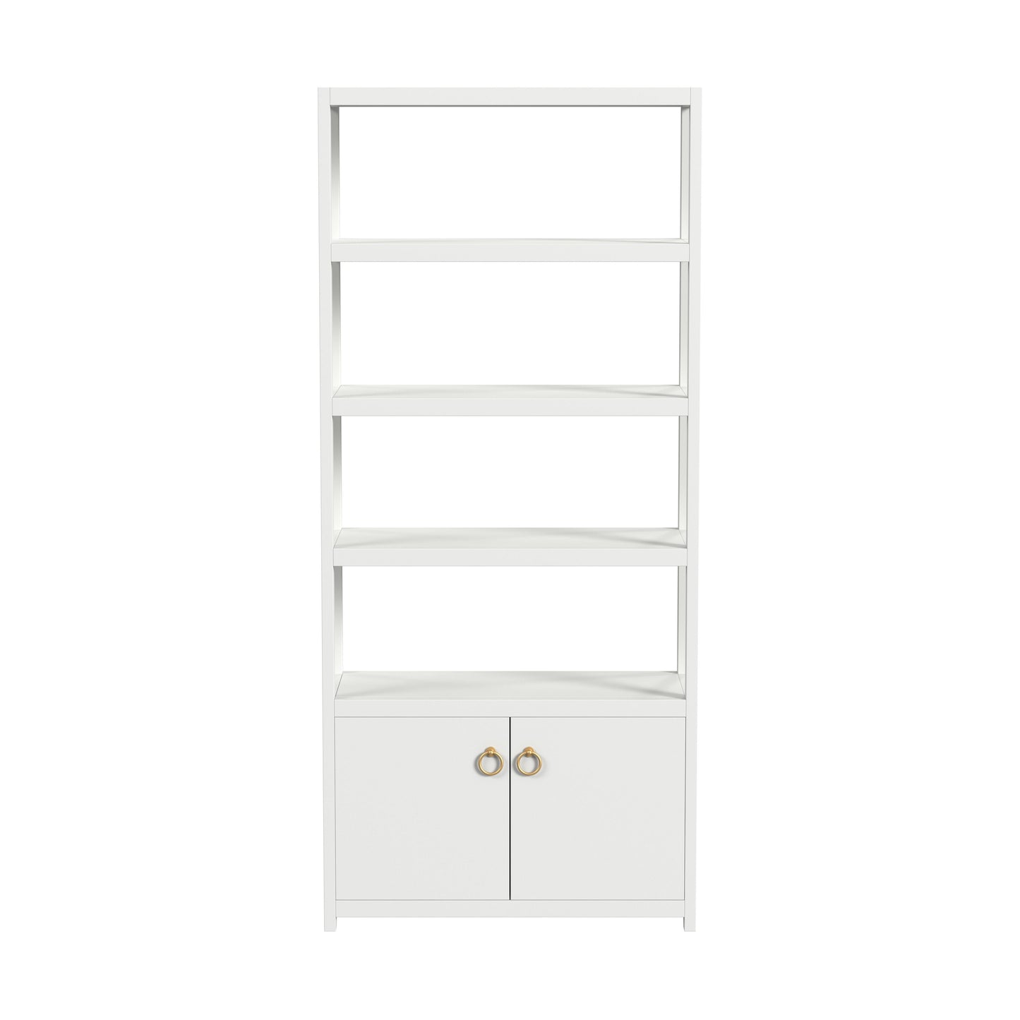 Lark  4- Tier Etagere  Etagere Bookcase in White  5674304