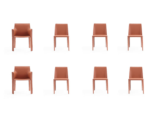 Manhattan Comfort Paris Clay Dining Chairs (Set of 8) 6-DC3432-CY