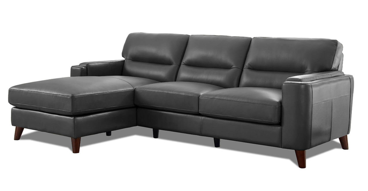 Elm Leather Sectional Collection