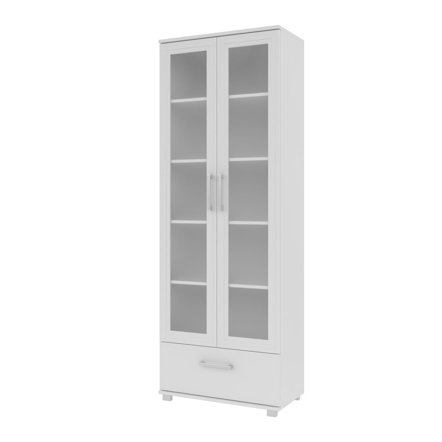 Manhattan Comfort Serra 1.0 5-Shelf Bookcase in White 75AMC6