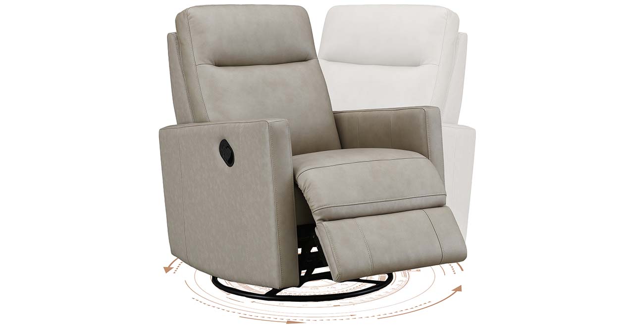 Ashby Power and Manual Headrest Recliner Collection with Swivel and Glider Options