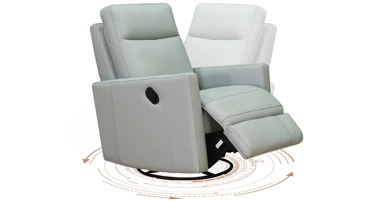 Ashby Power and Manual Headrest Recliner Collection with Swivel and Glider Options