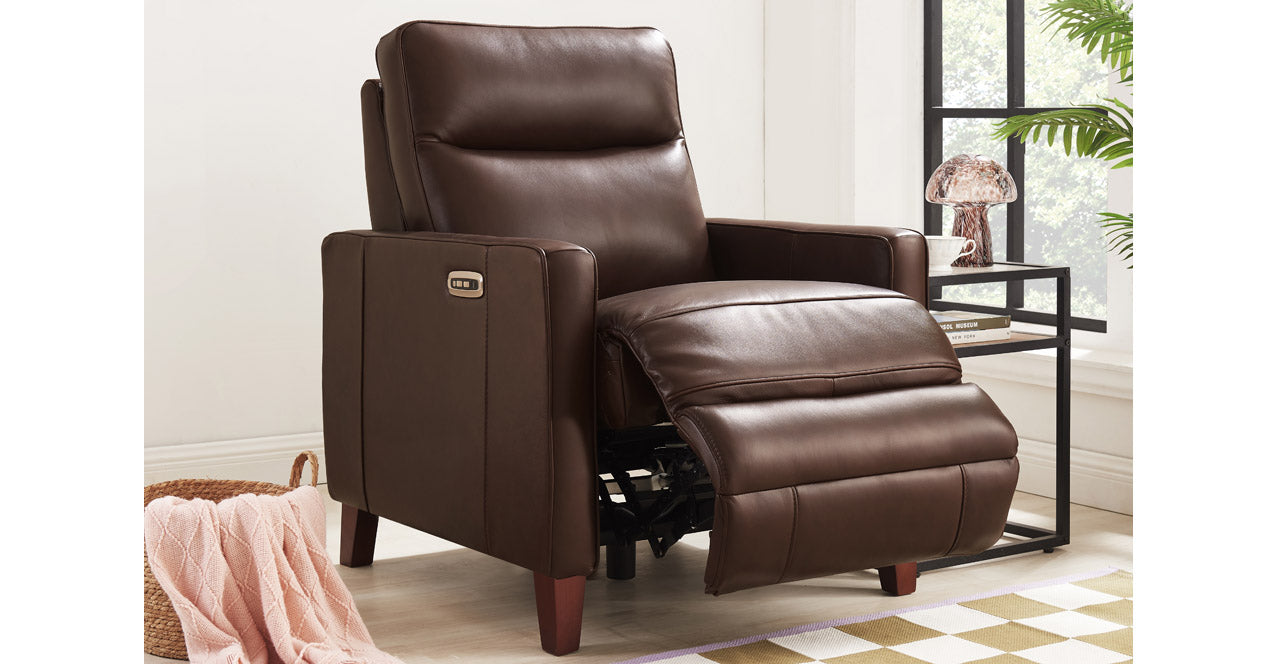 Ashby Power and Manual Headrest Recliner Collection with Swivel and Glider Options