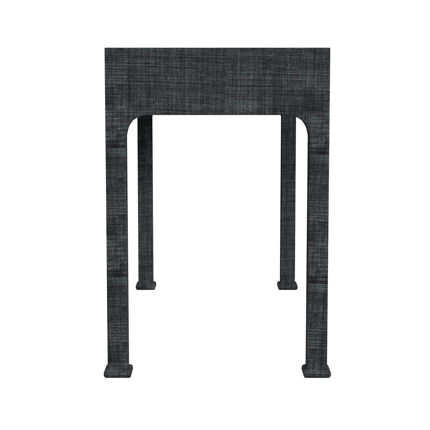 Chatham Raffia and Wood 2- Drawer Desk in Charcoal in Charcoal  9746420