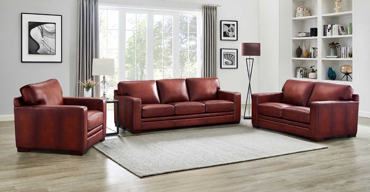 Dillon Waxy Pull-up Leather Sofa Collection