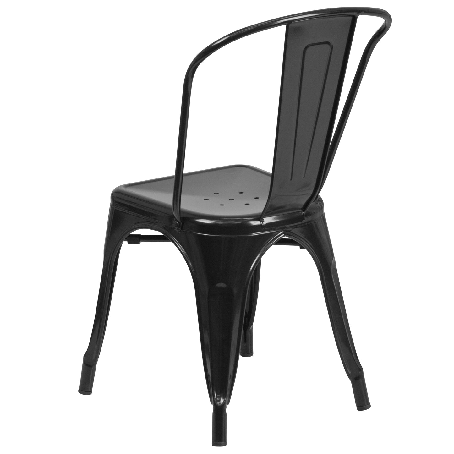 Stackable Metal Dining Chair for Indoor or Outdoor Use