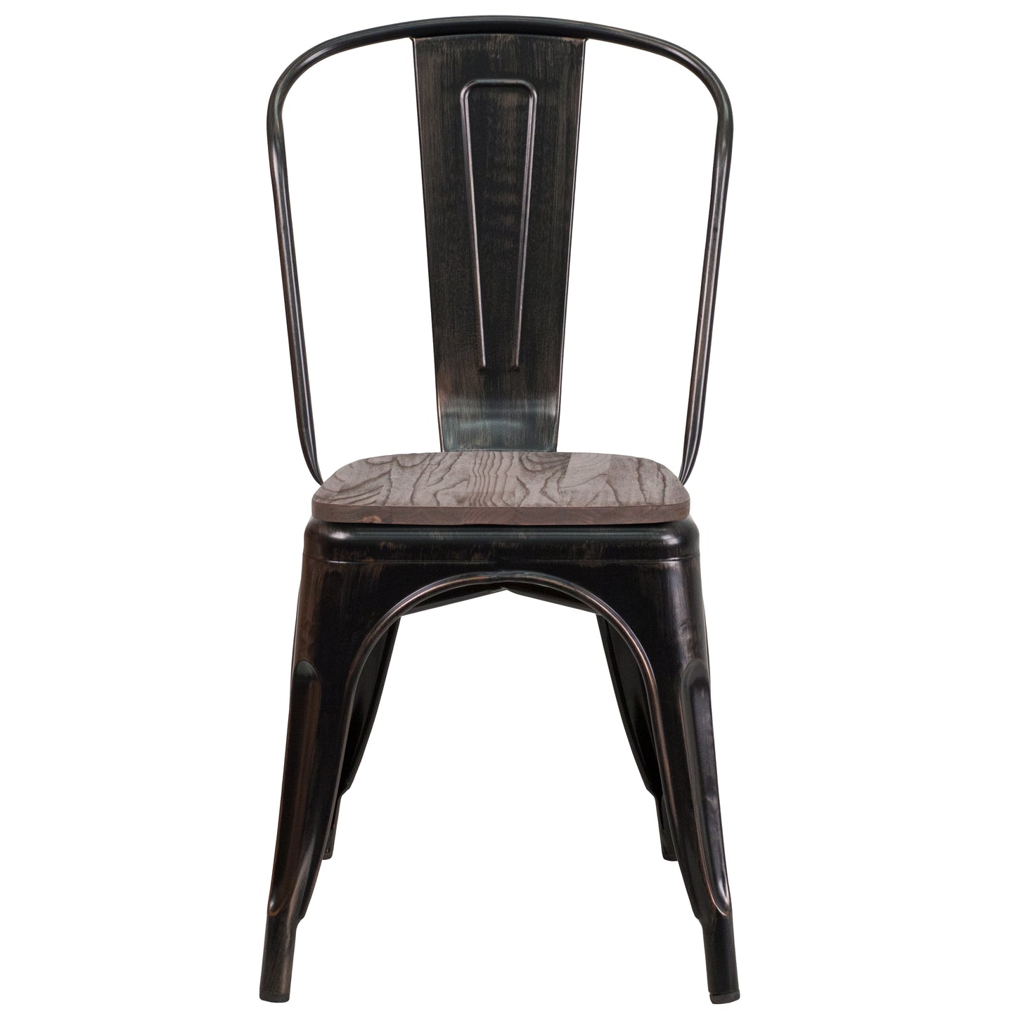 Stackable Metal Dining Chair for Indoor Spaces