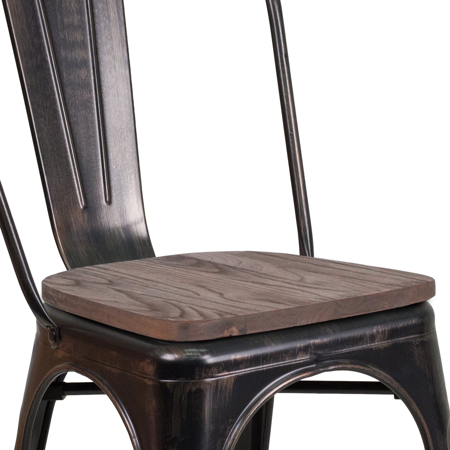 Stackable Metal Dining Chair for Indoor Spaces