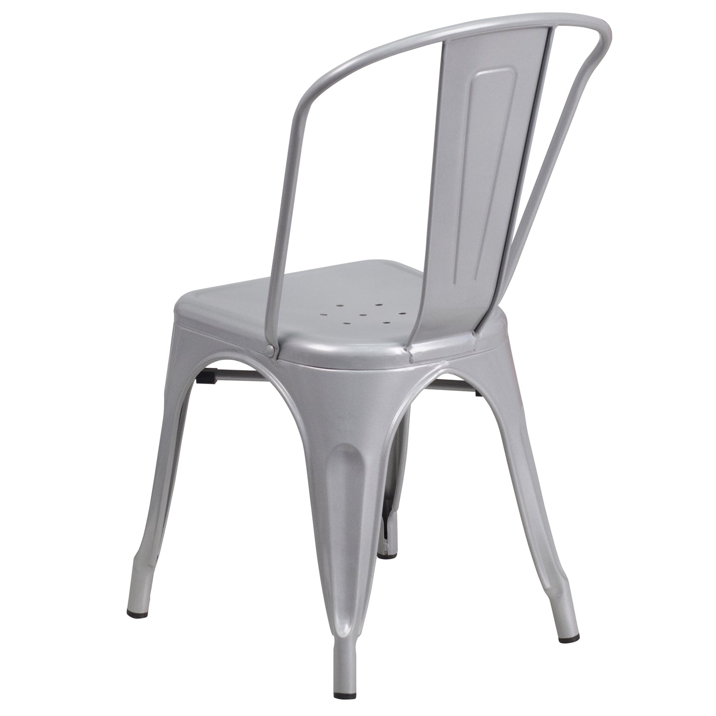 Stackable Metal Dining Chair for Indoor or Outdoor Use