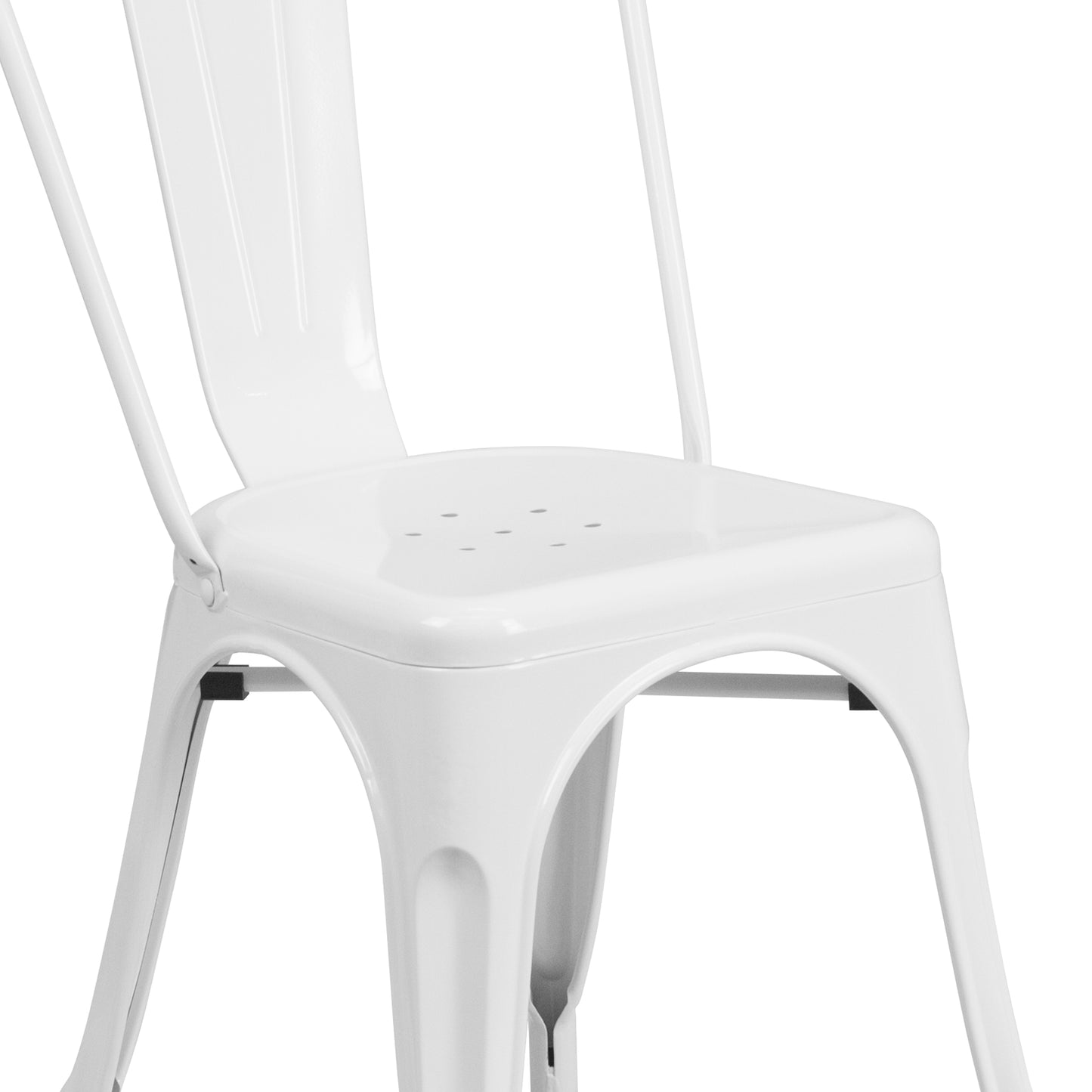 Stackable Metal Dining Chair for Indoor or Outdoor Use