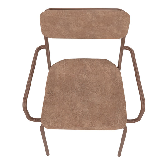 Manhattan Comfort Whythe PU Leather Dining Chair in Corten DC-2PZ-109