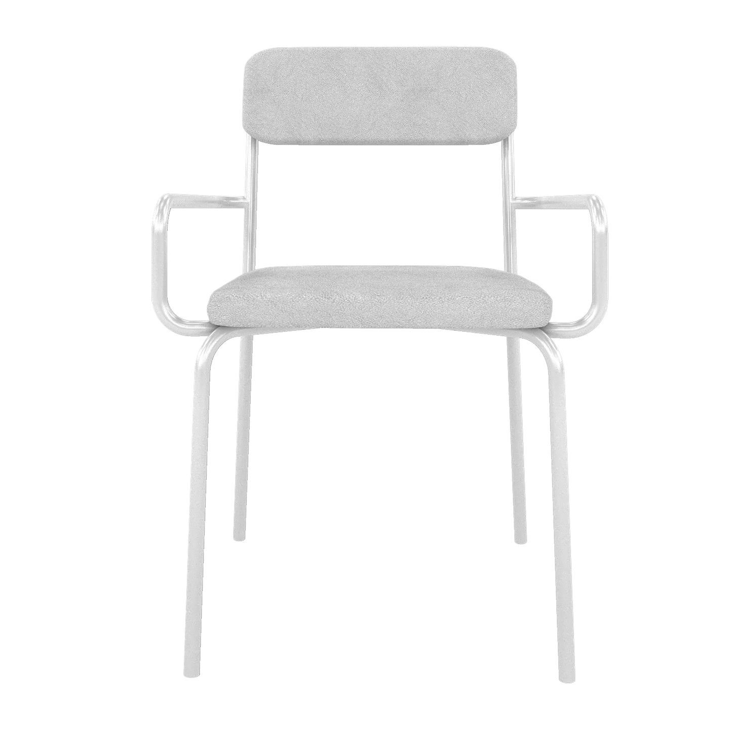 Manhattan Comfort Whythe PU Leather Dining Chair in White DC-2PZ-312