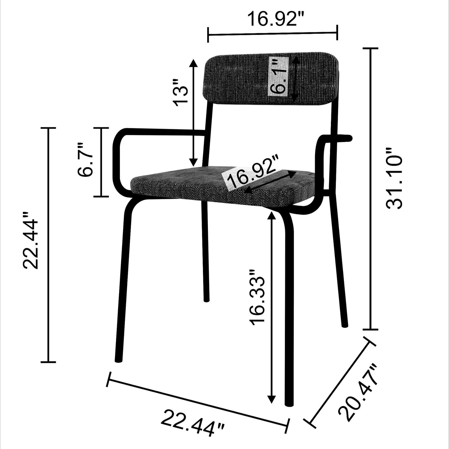 Manhattan Comfort Whythe PU Leather Dining Chair in White DC-2PZ-312