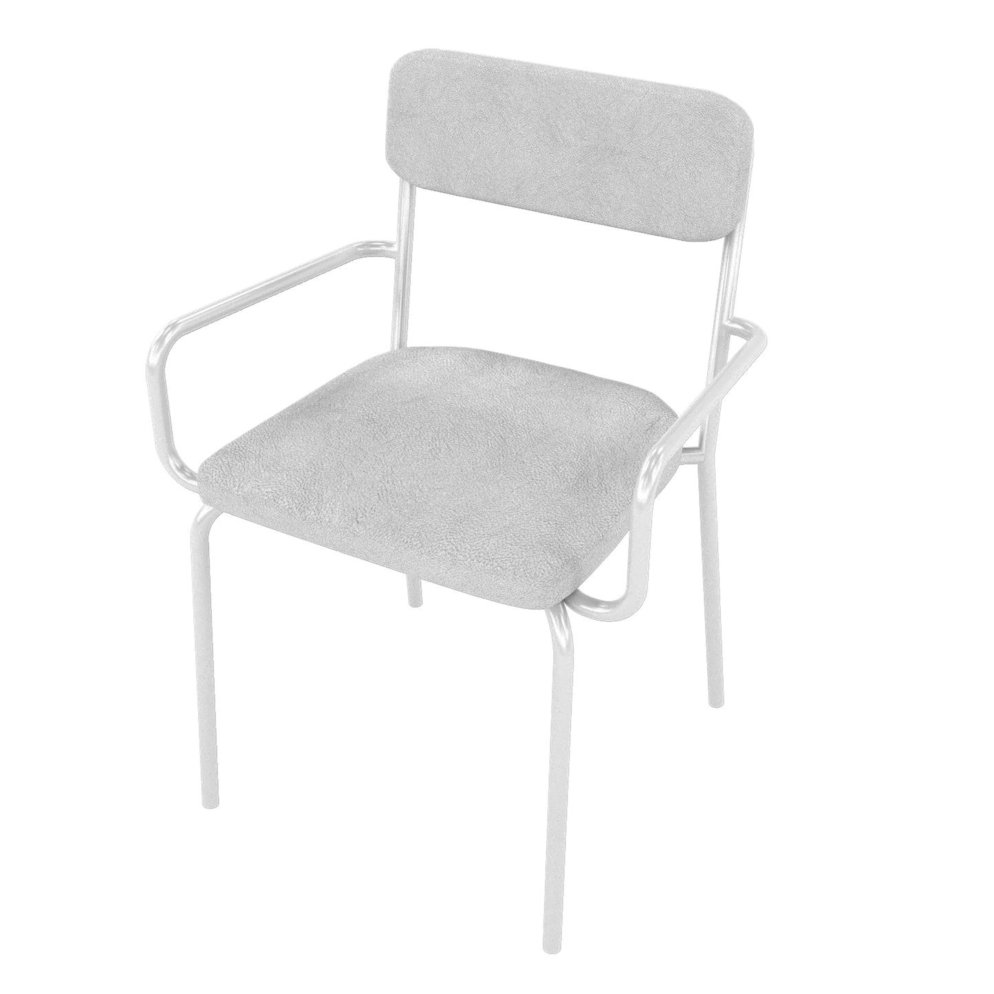 Manhattan Comfort Whythe PU Leather Dining Chair in White DC-2PZ-312