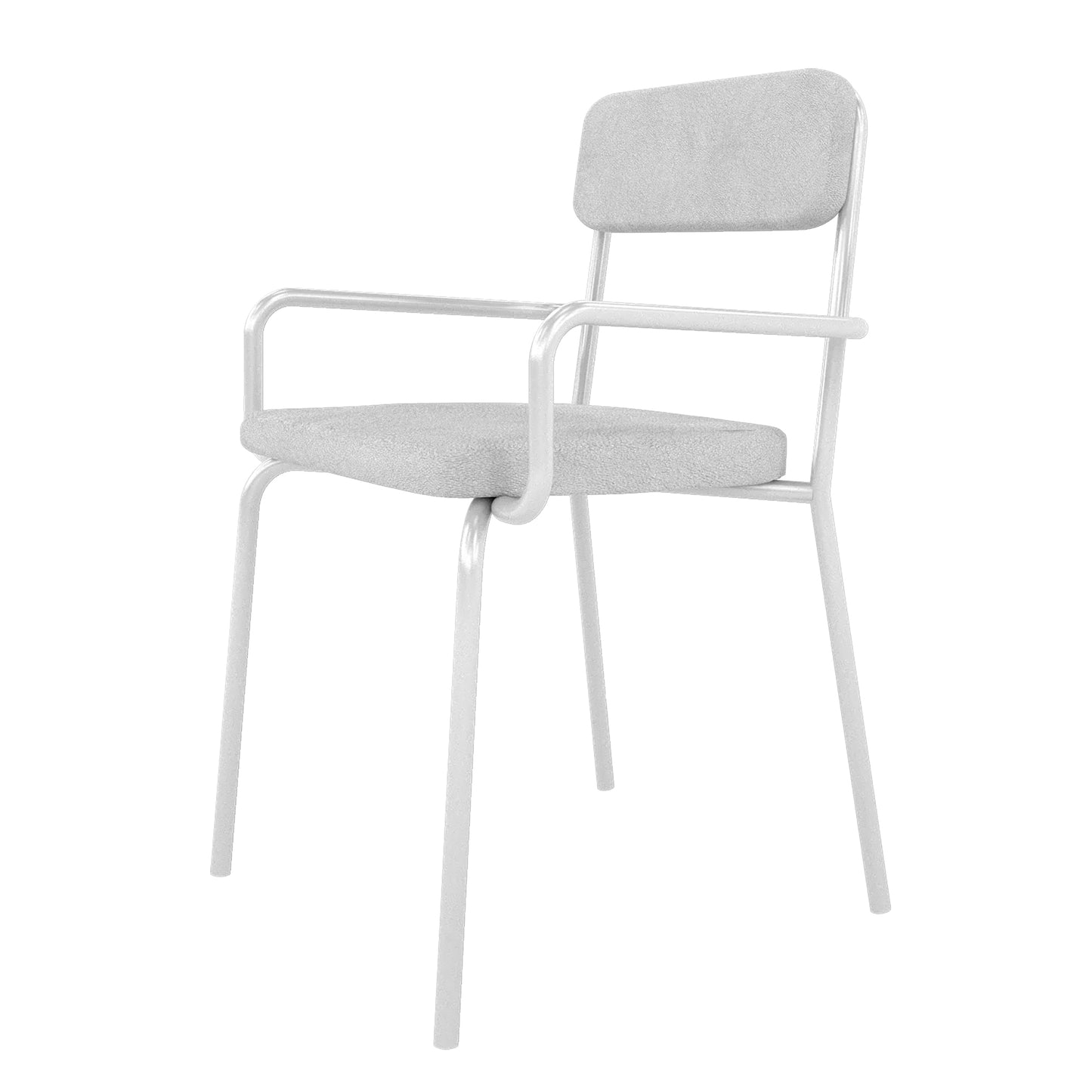 Manhattan Comfort Whythe PU Leather Dining Chair in White DC-2PZ-312