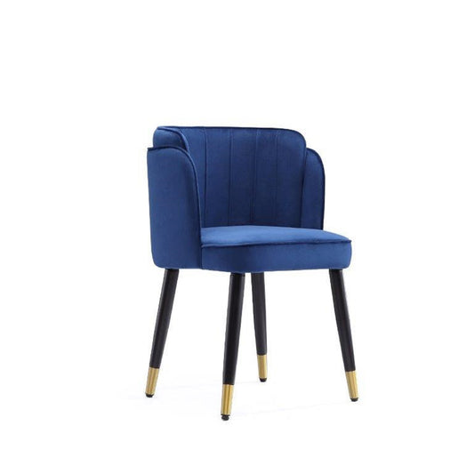 Manhattan Comfort Zephyr Velvet Dining Chair in Royal Blue DC043-BL