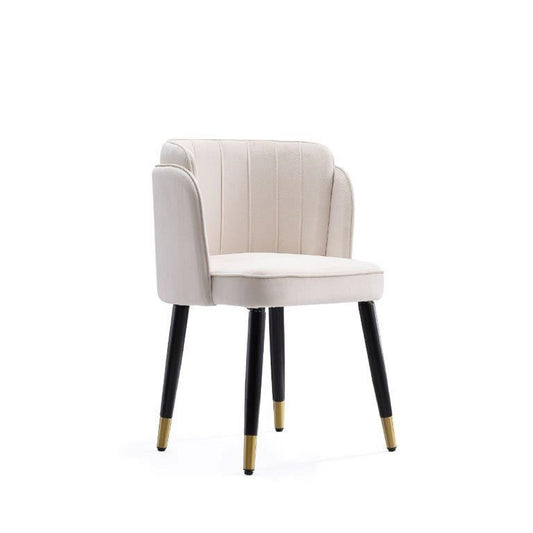 Manhattan Comfort Zephyr Velvet Dining Chair in Cream DC043-CR