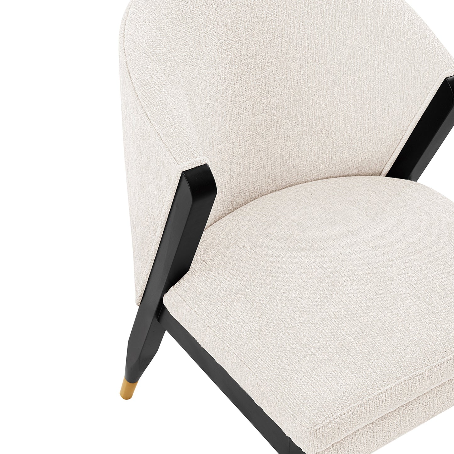 Manhattan Comfort Modern Ola Chenille Dining Chair in Cream DC075-CR