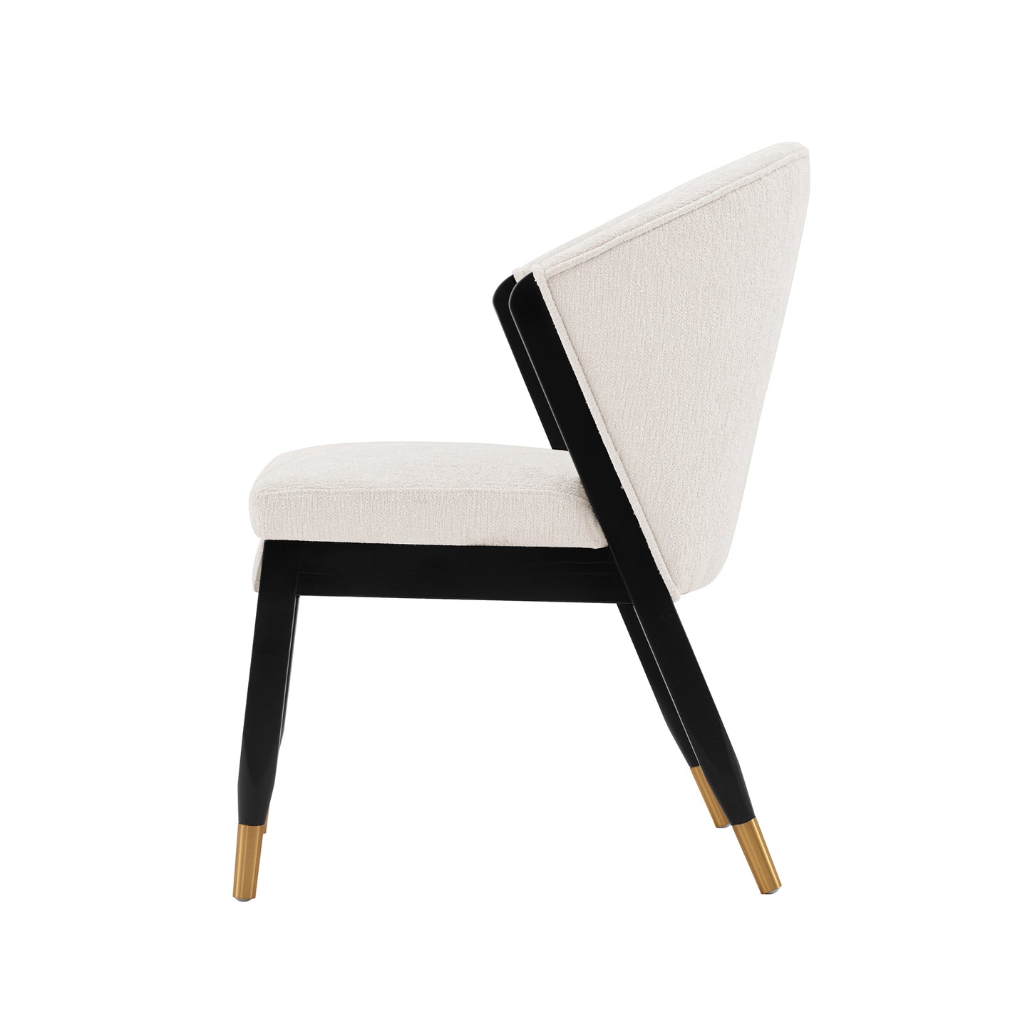 Manhattan Comfort Modern Ola Chenille Dining Chair in Cream DC075-CR