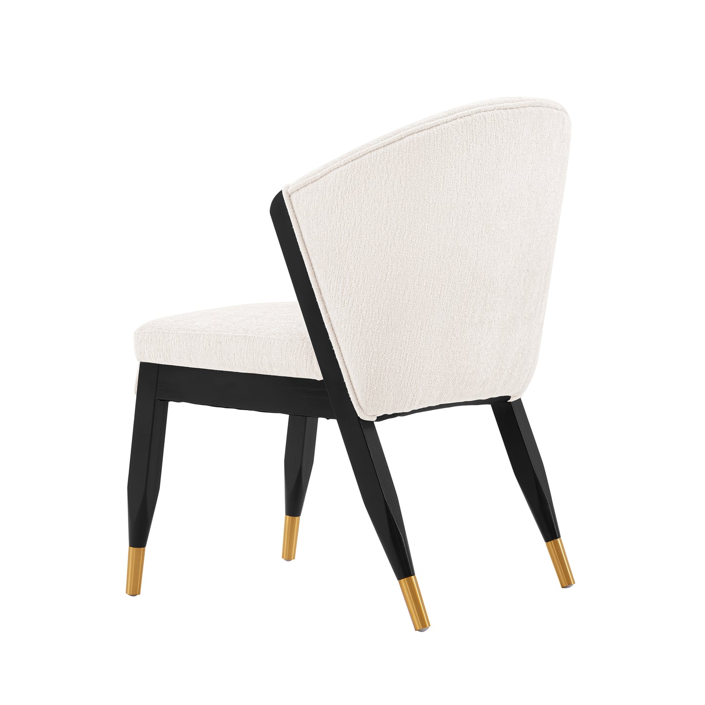 Manhattan Comfort Modern Ola Chenille Dining Chair in Cream DC075-CR