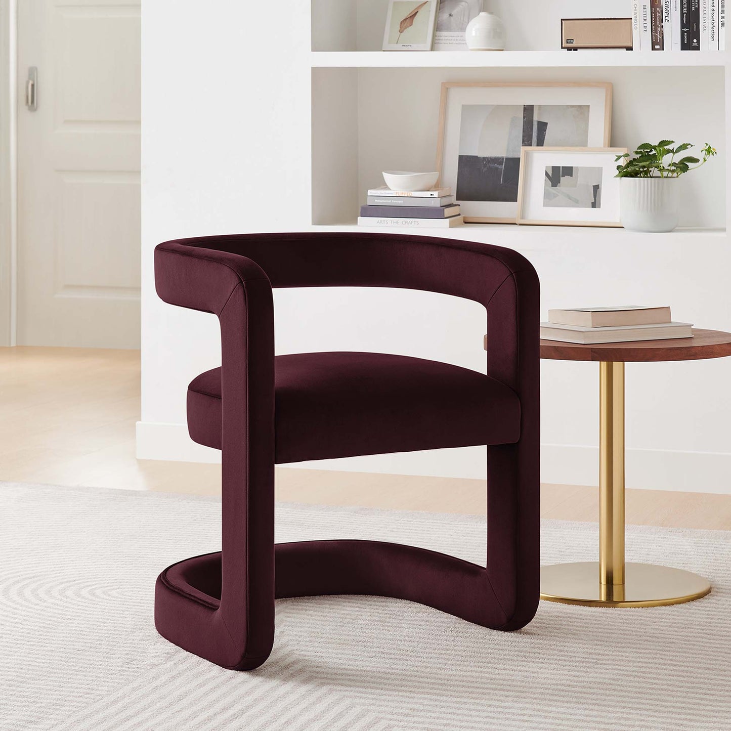 Winslow Barrel Performance Velvet Dining Chair by Modway